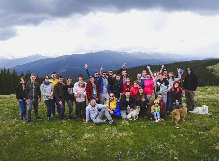 Our Team in Carpathian Mountains. 2017